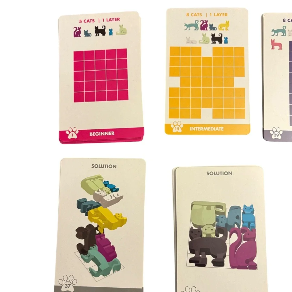 Brainwright CatStax The Purrfect‎ Puzzle Logic Game 48 Challenges 12 Cats Travel